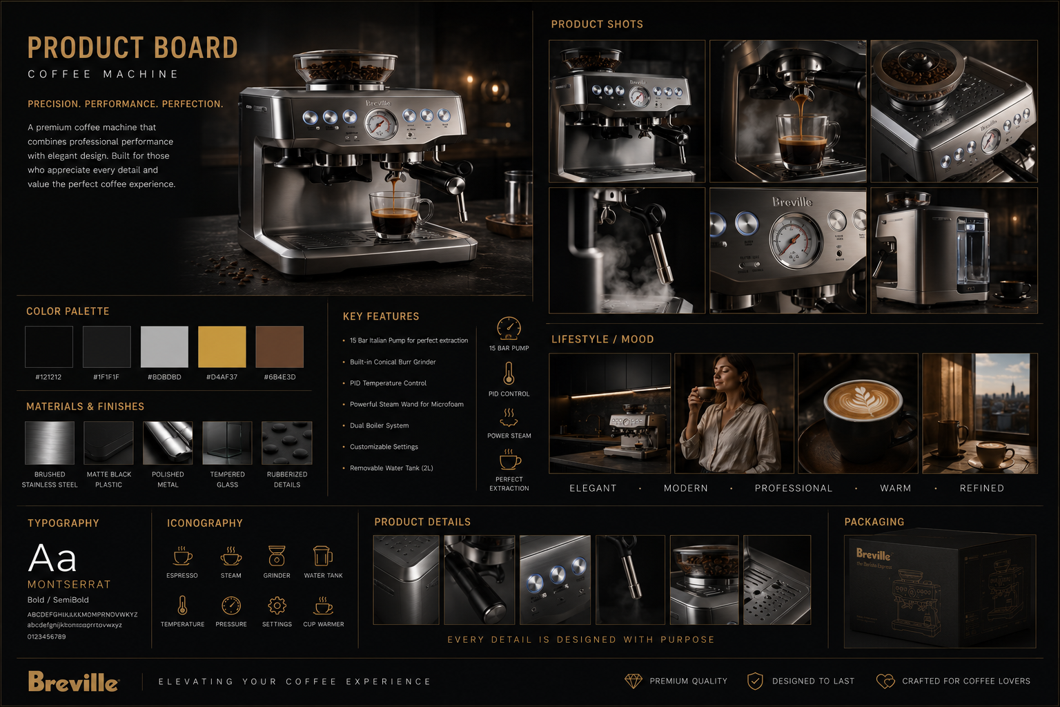 BARISTO Precision Espresso Machine — creative direction